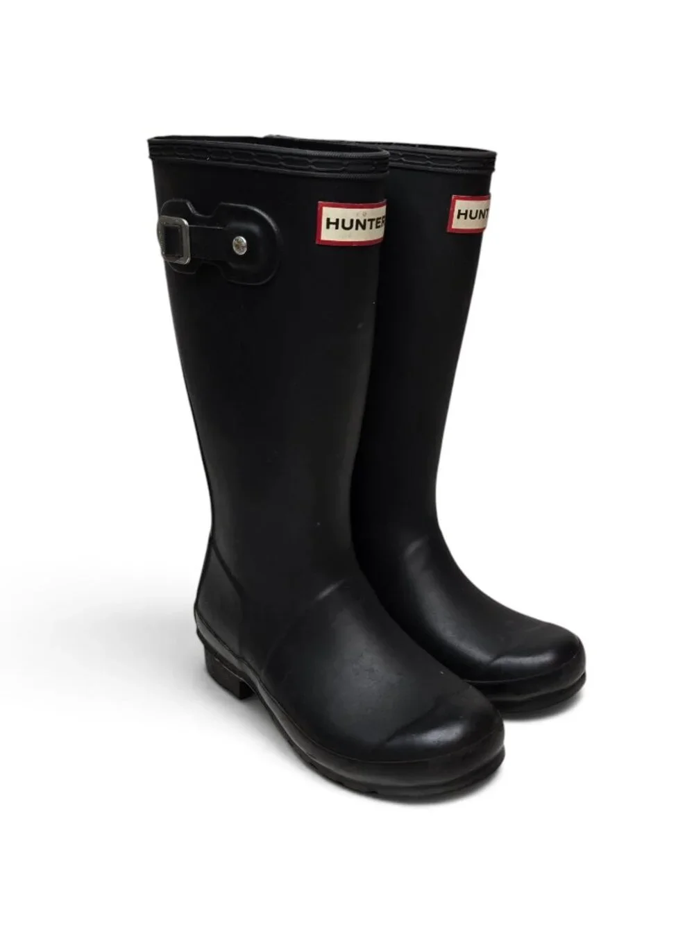 Hunter Tall Rain Boot Youth Black Weatherproof Waterproof Outdoor Water 1 B 2G